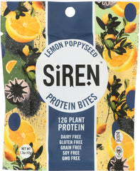 SIREN SNACKS: Bites Protein Lemon Poppyseed, 1.7 oz