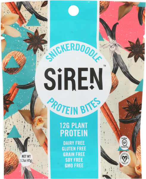 SIREN SNACKS: Bites Protein Snickerdoodle, 1.7 oz