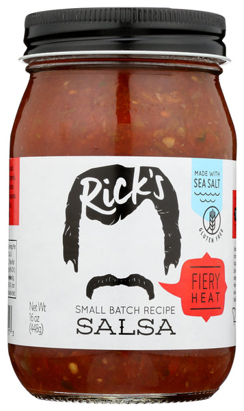 RICKS SALSA: Hot Salsa, 16 oz