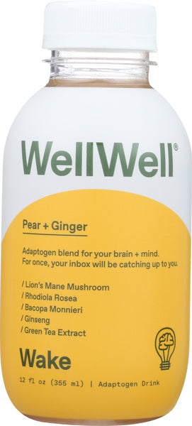 WELLWELL: Wake Pear and Ginger Juice, 12 oz