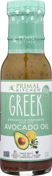 PRIMAL KITCHEN: Dressing Greek Vinaigrette, 8 oz