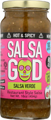 SALSA GOD: Salsa Verde Hot, 16 oz