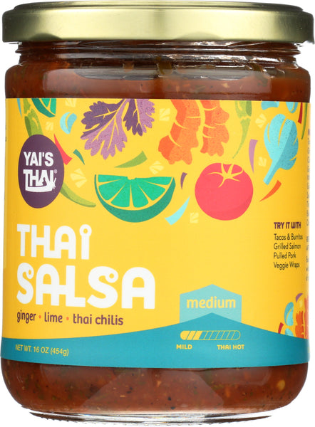 YAIS THAI: Salsa Thai Medium, 16 oz