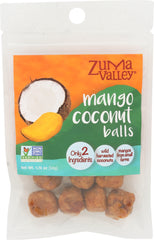 ZUMA VALLEY: Dried Mango Coconut Balls, 1.76 oz