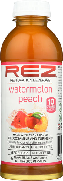 REZ: Watermelon Peach Beverage, 16.9 oz