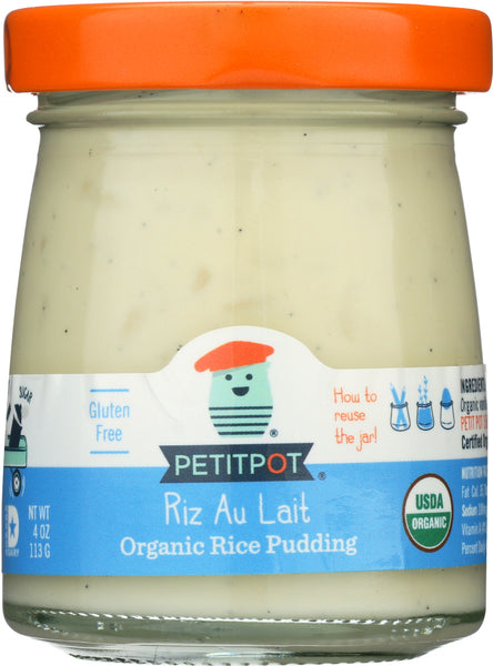 PETIT POT: Riz Au Lait Organic Rice Pudding, 3.50 oz