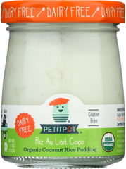 PETIT POT: Riz Au Lait Coco Organic Coconut Rice Pudding, 3.50 oz