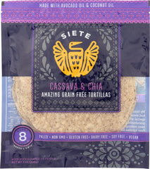 SIETE: Cassava Flour & Chia Tortillas, 7 oz