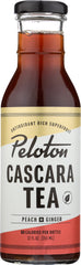 PELOTON CASCARA TEA: Tea Peach Ginger, 12 fo