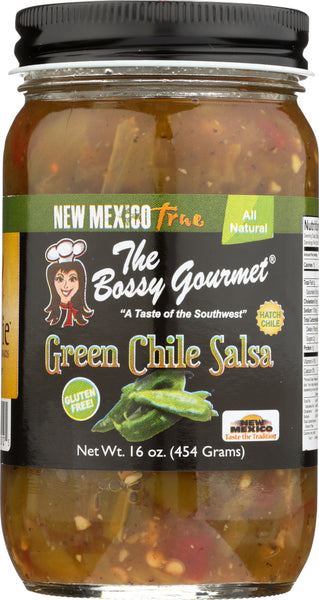 THE BOSSY GOURMET: Salsa Green Chile, 16 oz