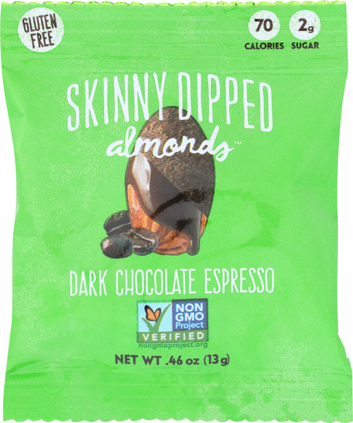 SKINNY DIPPED ALMONDS: Almonds Mini Espresso Dipped .46 oz