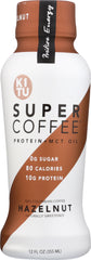 SUNNIVA SUPER COFFEE: Coffee Hazelnut Bottle, 12 oz