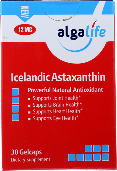 ALGALIFE: Astaxanthin Icelandic 12mg, 30 gelcaps