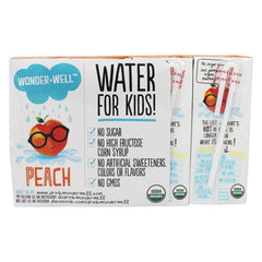 WONDER WELL: Organic Water with a Dash of Peach Pack of 8, 54 oz