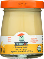 PETIT POT: Pot de Crème Organic French Pudding Lemon Curd, 3.50 oz