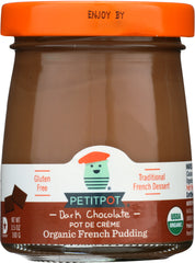 PETIT POT: Pot de Crème Organic French Pudding Dark Chocolate, 3.50 oz