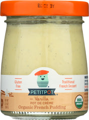 PETIT POT: Pot de Crème Organic French Pudding Vanilla, 3.50 oz