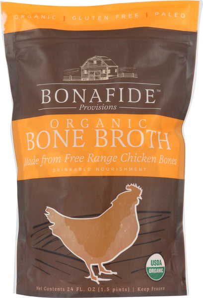 BONAFIDE: Organic Chicken Bone Broth, 24 oz