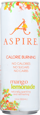 ASPIRE: Energy Drink Mango Lemonade Single, 12 fo