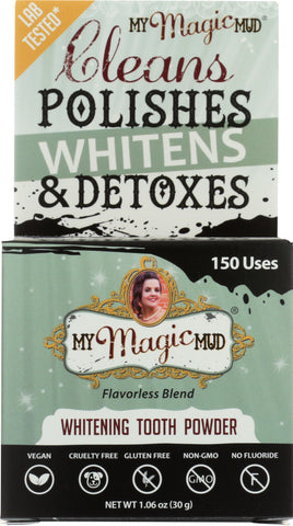 MY MAGIC MUD: Tooth Powder Charcoal Whitening, 4 oz