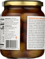 ALIVE & WELL: Probiotic Rich Organic Olives Greek Mix, 12.5 oz