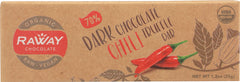 RAWAY: 70% Dark Chocolate Chili Truffle Bar, 1.2 oz