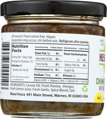 MESA FRESCA: Classic Chimichurri Sauce, 8 oz
