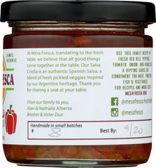 MESA FRESCA: Salsa Criolla Red Bell Pepper Relish, 8 oz