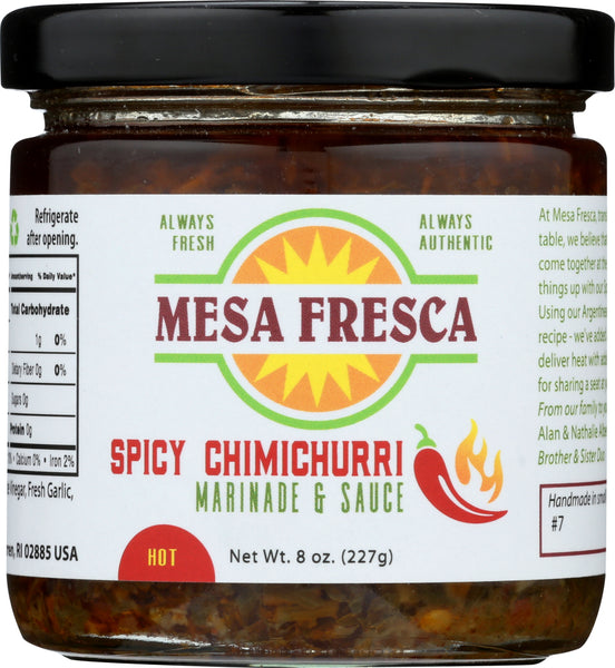MESA FRESCA: Spicy Chimichurri Sauce, 8 oz