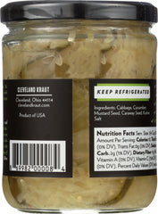 CLEVELAND KRAUT: Cabbage and Cukes Sauerkraut, 16 oz