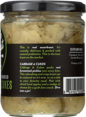 CLEVELAND KRAUT: Cabbage and Cukes Sauerkraut, 16 oz