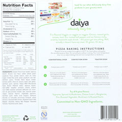 DAIYA: Fire Roasted Vegetable Pizza, 17.4 oz