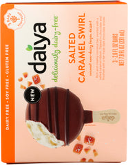 DAIYA: Salted Caramel Swirl Frozen Dessert Bar 3-2.6 oz, 7.8 oz