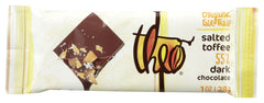 THEO CHOCOLATE: Bar Chocolate 55 Dark Salted Toffee, 1 oz