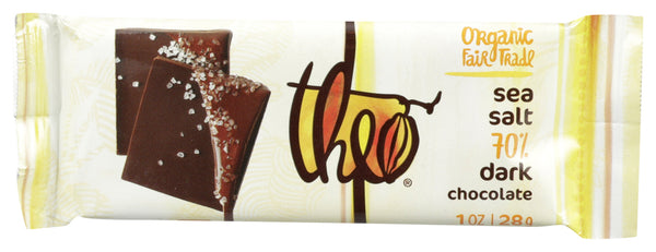 THEO CHOCOLATE: Bar Chocolate 70 Dark Sea Salt, 1 oz