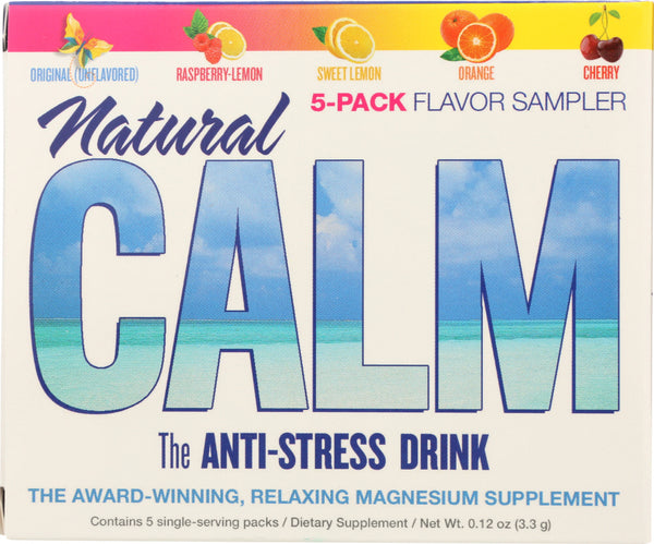 NATURAL VITALITY: Single-Serve Packs Flavor Sampler Natural Calm Anti-Stress Drink, 5 pc