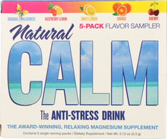 NATURAL VITALITY: Single-Serve Packs Flavor Sampler Natural Calm Anti-Stress Drink, 5 pc