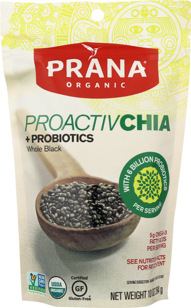 PRANA: Organic Proactiv Chia Whole Black, 10 oz