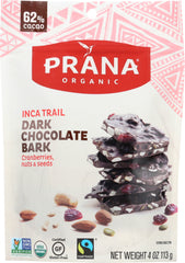 PRANA: Organic Inca Trail Dark Chocolate Bark, 4 oz