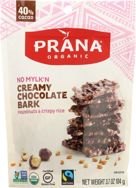 PRANA: Chocolate Bark No Mylkn Organic, 3.7 oz