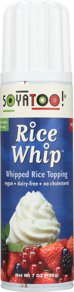 SOYATOO: Rice Whip Topping, 7 oz