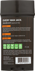 EVERY MAN JACK: Deodorant Stick Aluminum Free Citrus, 3 Oz