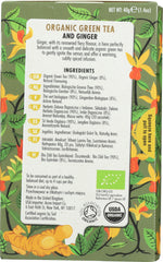 HEATH AND HEATHER: Organic Green Tea and Ginger, 20 ea
