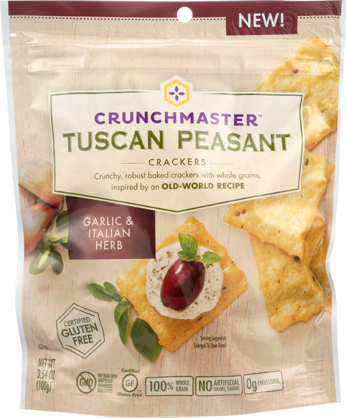 CRUNCH MASTERS: Cracker Garlic Italian Herb, 3.54 oz