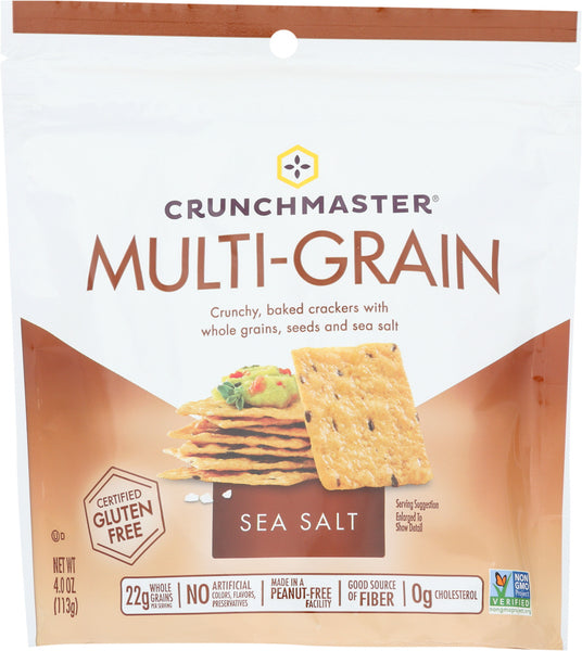 CRUNCHMASTER: Multi-Grain Sea Salt Crackers, 4 oz