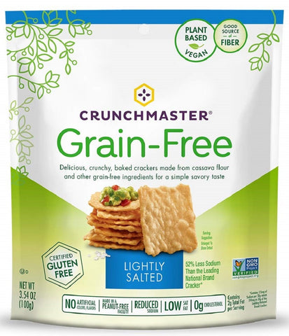 CRUNCHMASTER: Grain-Free Lightly Salted Crackers, 3.54 oz