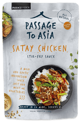 PASSAGE FOODS: Satay Chicken Stir-Fry Sauce, 7 oz