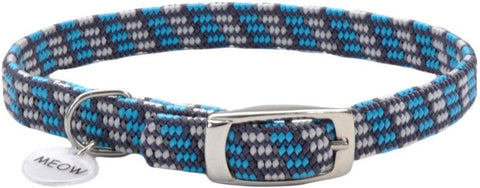 Coastal Pet Elastacat Reflective Safety Collar with Charm Grey/Blue