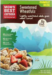 MOMS BEST: Sweetened Wheat-Fuls Whole Grain Cereal, 24 oz