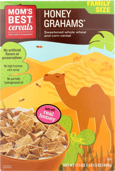 MOMS BEST: Honey Grahams Cereal, 17.5 oz